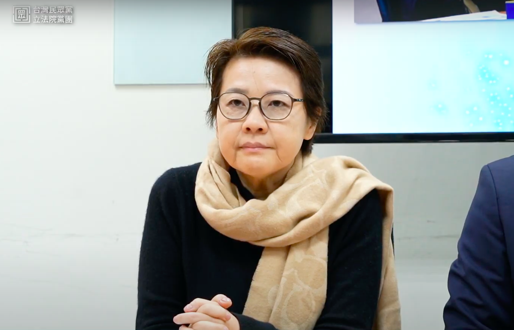 民眾黨立院黨團今日自推不分區當選人黃珊珊參選立法院長。 圖：翻攝自民眾之聲YouTube（資料照）。