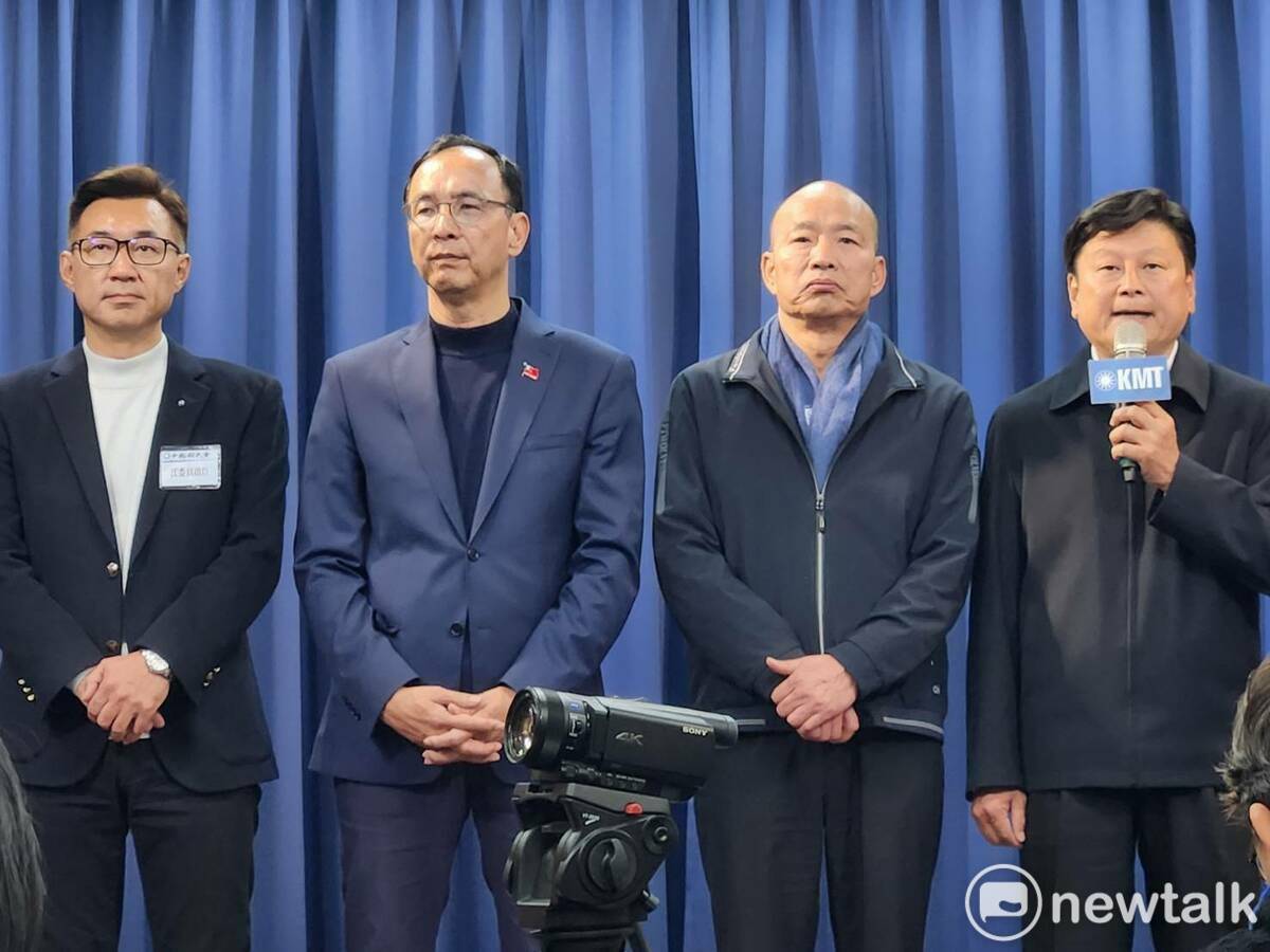 傅崐萁放棄角逐立法院長，讓國民黨確定由韓國瑜、江啟臣搭檔參選立法院正副院長。 圖：黃建豪/攝