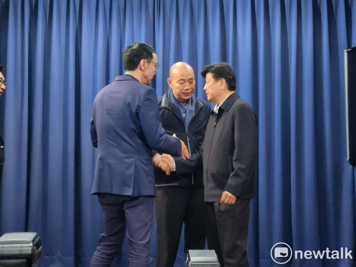 傅崐萁放棄角逐立法院長，讓國民黨確定由韓國瑜、江啟臣搭檔參選立法院正副院長。 圖：黃建豪/攝