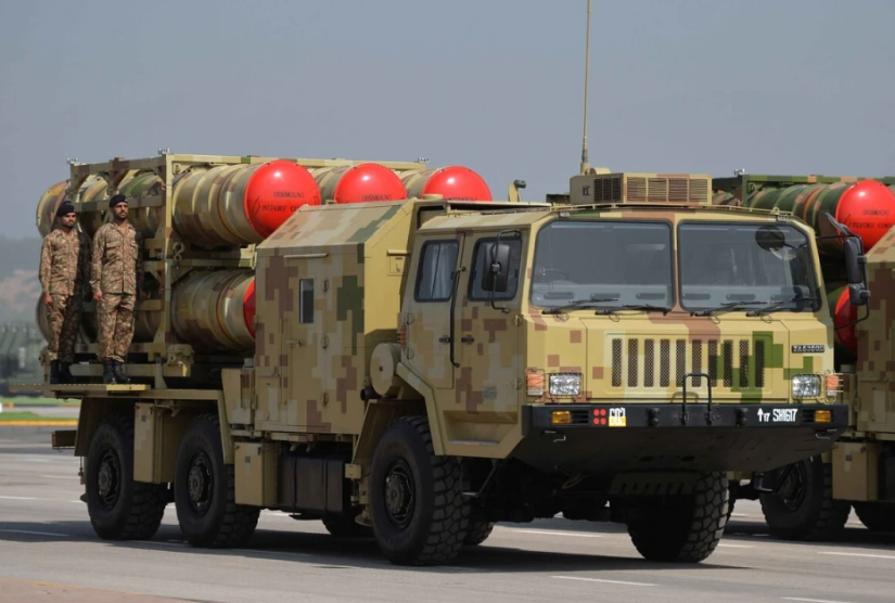 巴基斯坦獵鷹-80 防空導彈。 圖：翻攝自第一軍情