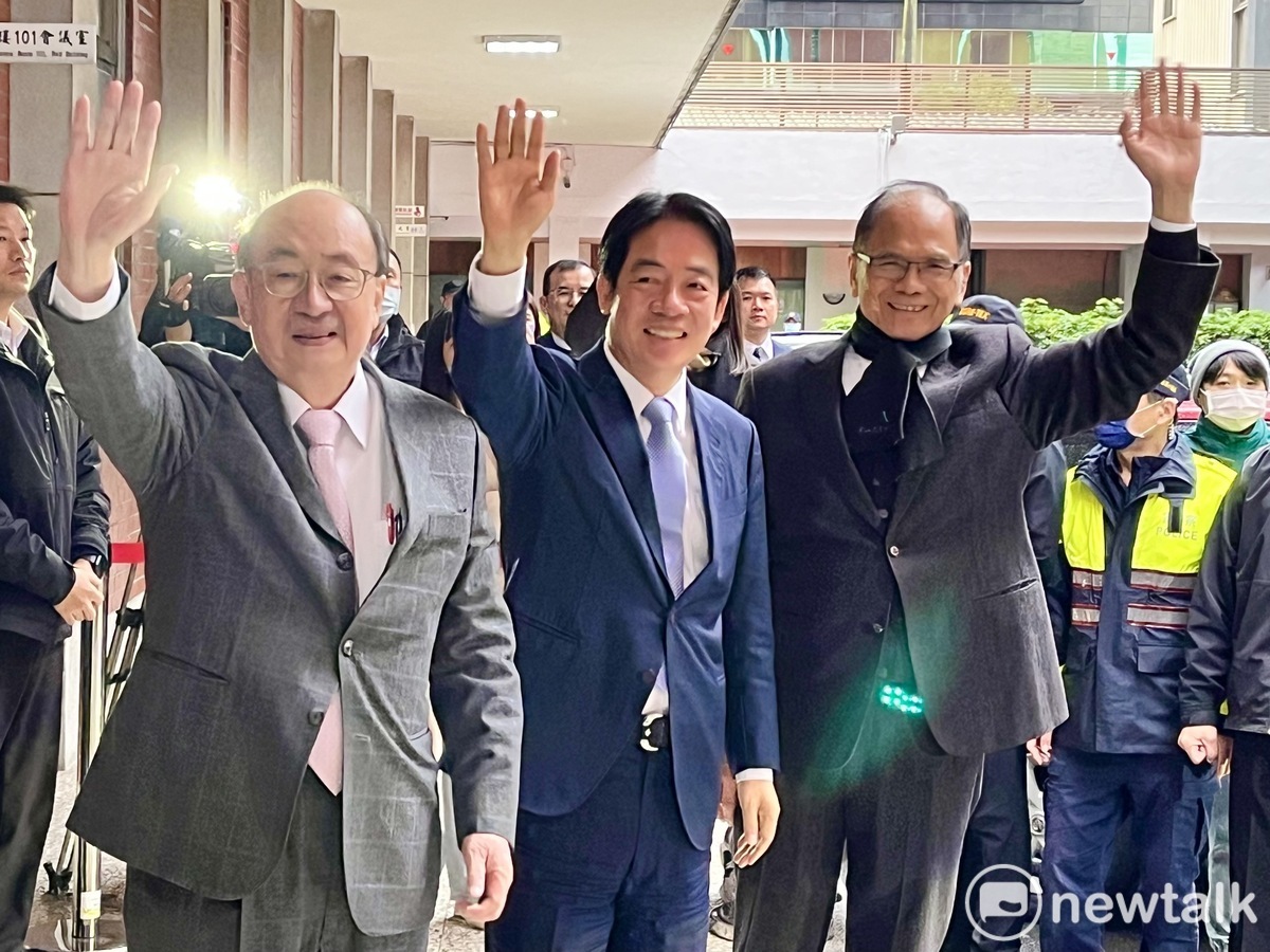 民進黨總統當選人賴清德今日親赴立院黨團舉辦的新科立委共識營。 圖：金大鈞/攝