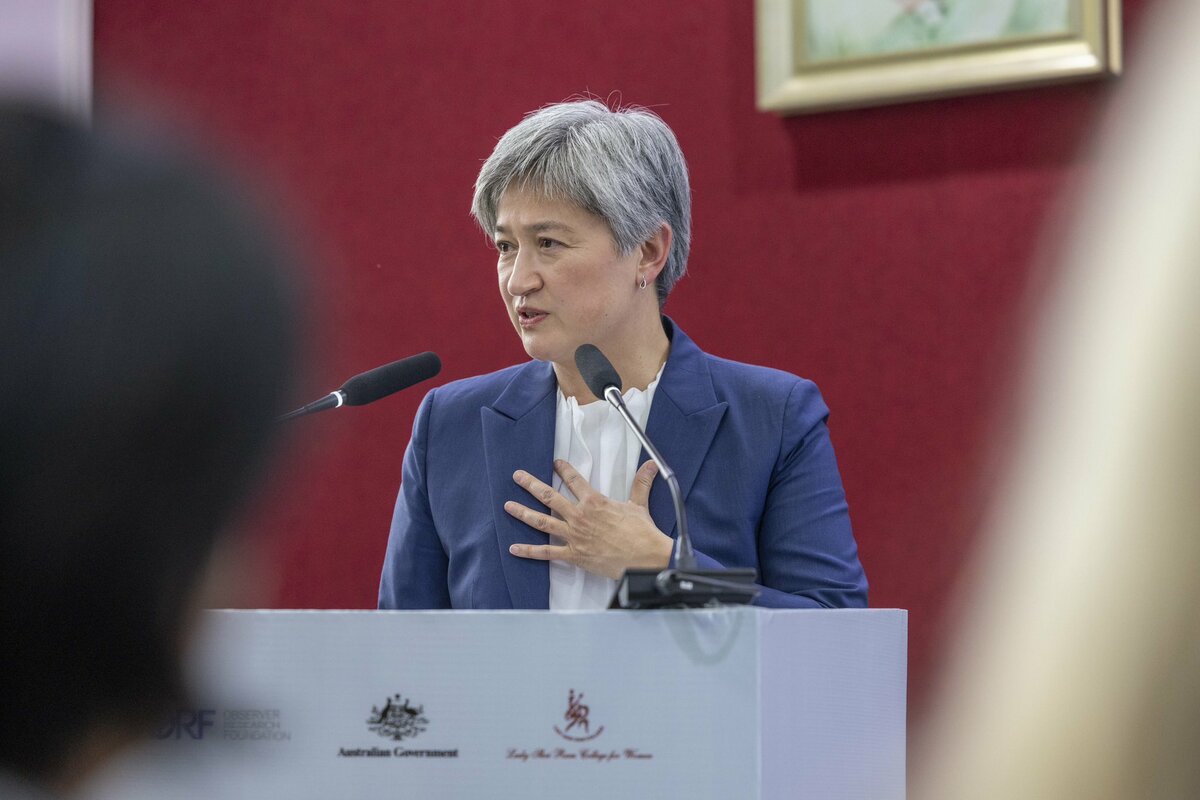 圖為澳洲外交部長黃英賢(Penny Wong)的資料照。 圖：翻攝自 Senator Penny Wong X帳號