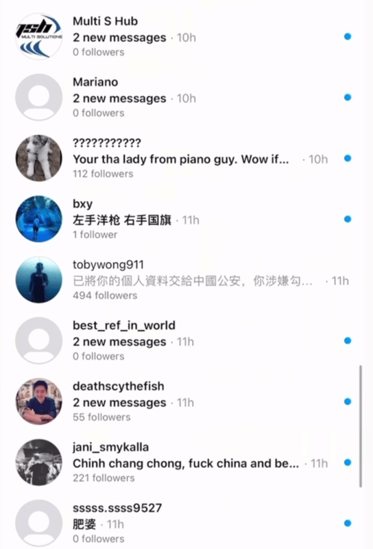 小粉紅指，自己承受了龐大的心理壓力，稱當時僅是以尊重的態度詢問是否能刪除影片，且相信平常的她也是個有禮貌、親切的人，不知為何世界在一夕間驟然轉變。 圖：擷自網路論壇Reddit