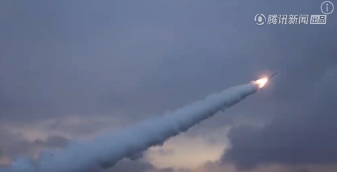 北韓發射2枚火箭-3-31淺射型戰略巡弋飛彈發射。 圖 : 翻攝自騰訊新聞