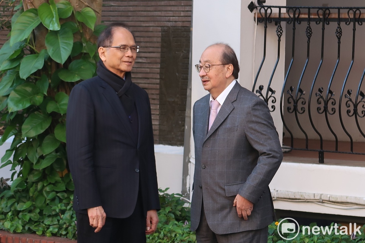 立法院長游錫堃與民進黨立院黨團總召柯建銘。 圖：林朝億/攝