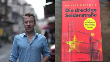 《骯髒的一帶一路》作者菲利普·馬特斯朗（Philipp Mattheis）。 圖 : 翻攝自X帳號@PhilippMattheis (新頭殼合成)