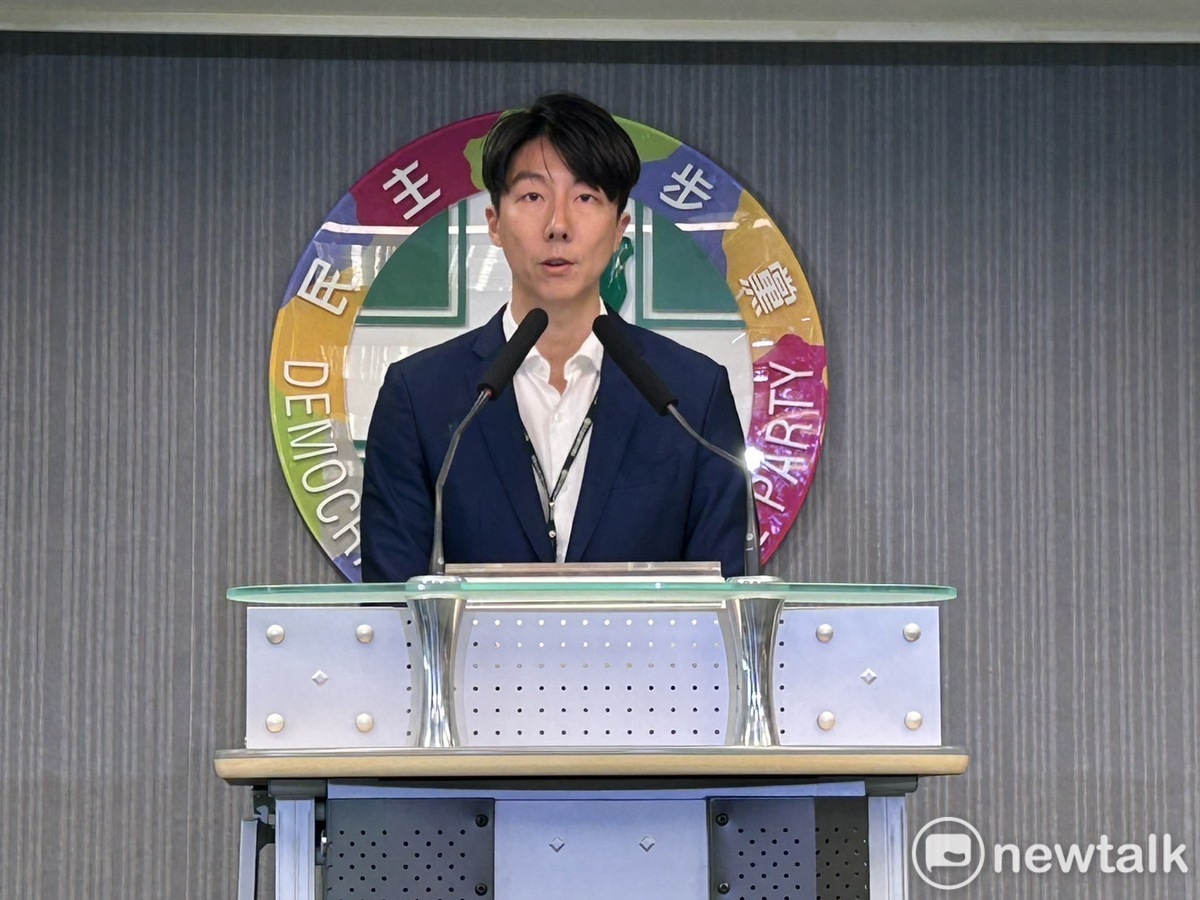 民進黨發言人吳崢。 圖：黃宣尹攝