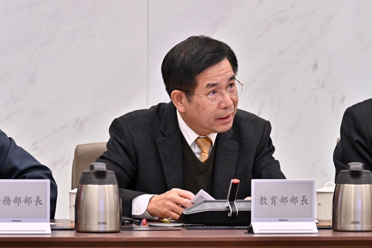 教育部長潘文忠。 圖：行政院／提供