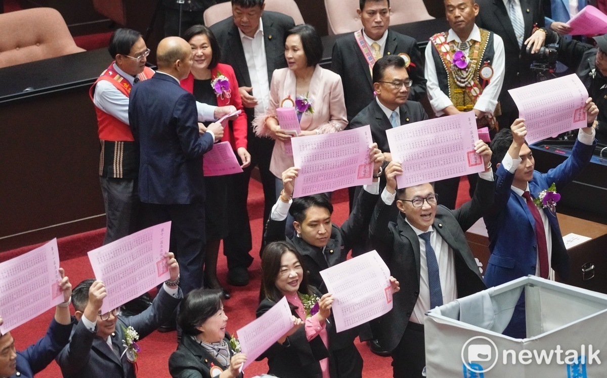 快訊》國會議長選舉 韓國瑜、游錫堃、黃珊珊爭大位