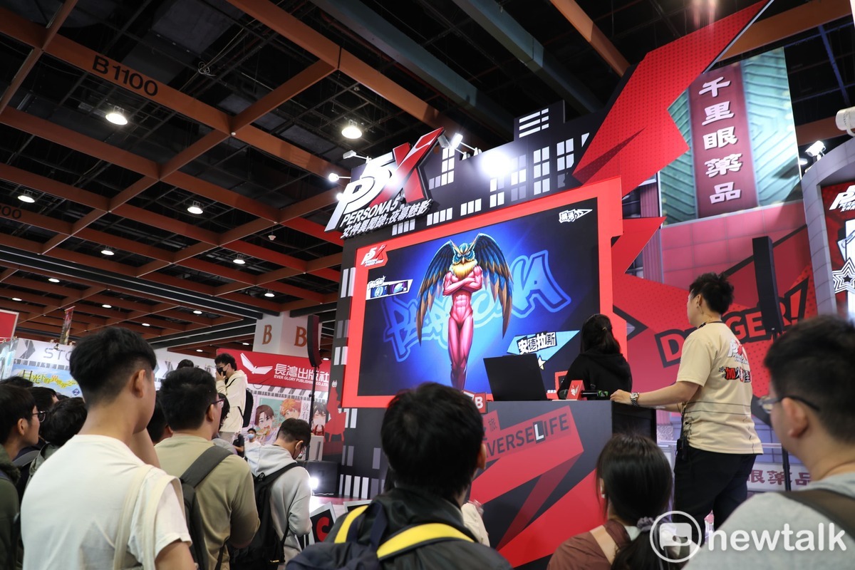 P5X進駐「2024台北國際動漫節」，開展首日迎來大批玩家共襄盛舉 圖：蔡幸秀/攝