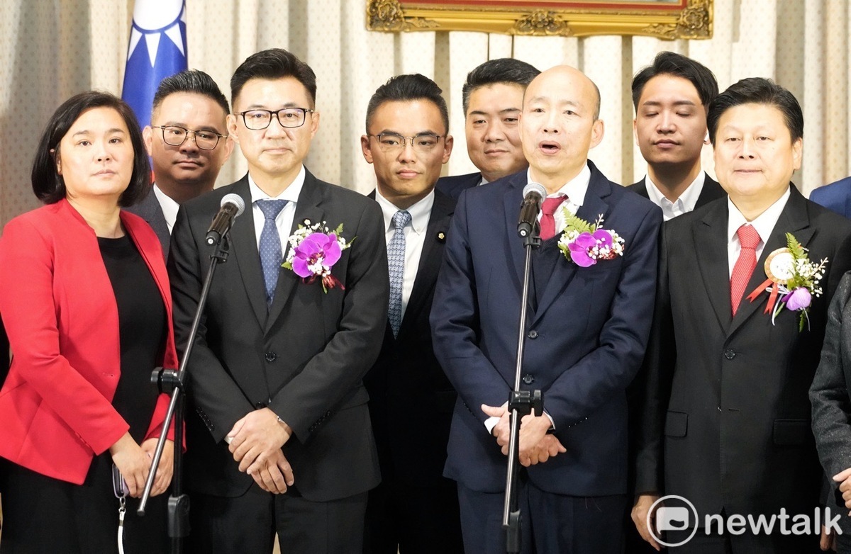立法院新當選院長、副院長韓國瑜、江啟臣 圖：張良一/攝（資料照）