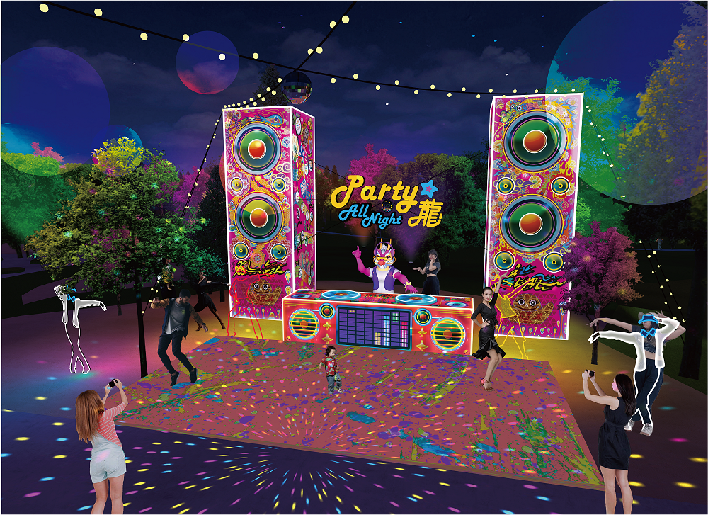 中台灣元宵燈會必遊-party-all-night-龍燈區。 台中市政府/提供