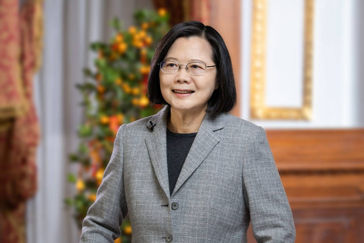 總統蔡英文發表任內最後一次農曆新年談話。 圖：總統府提供