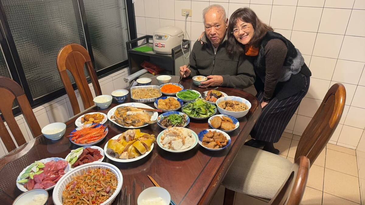 柯美蘭和柯爸合影。 圖：翻攝柯文哲臉書