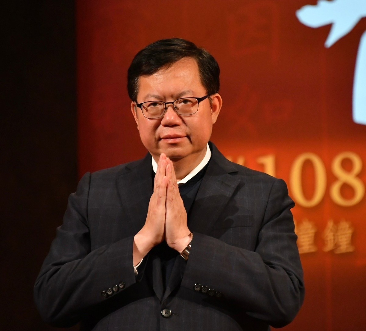 行政院副院長鄭文燦透過此次撞鐘祈福，祈願國家帶來更大希望、社會百業興隆。 圖片來源：行政院