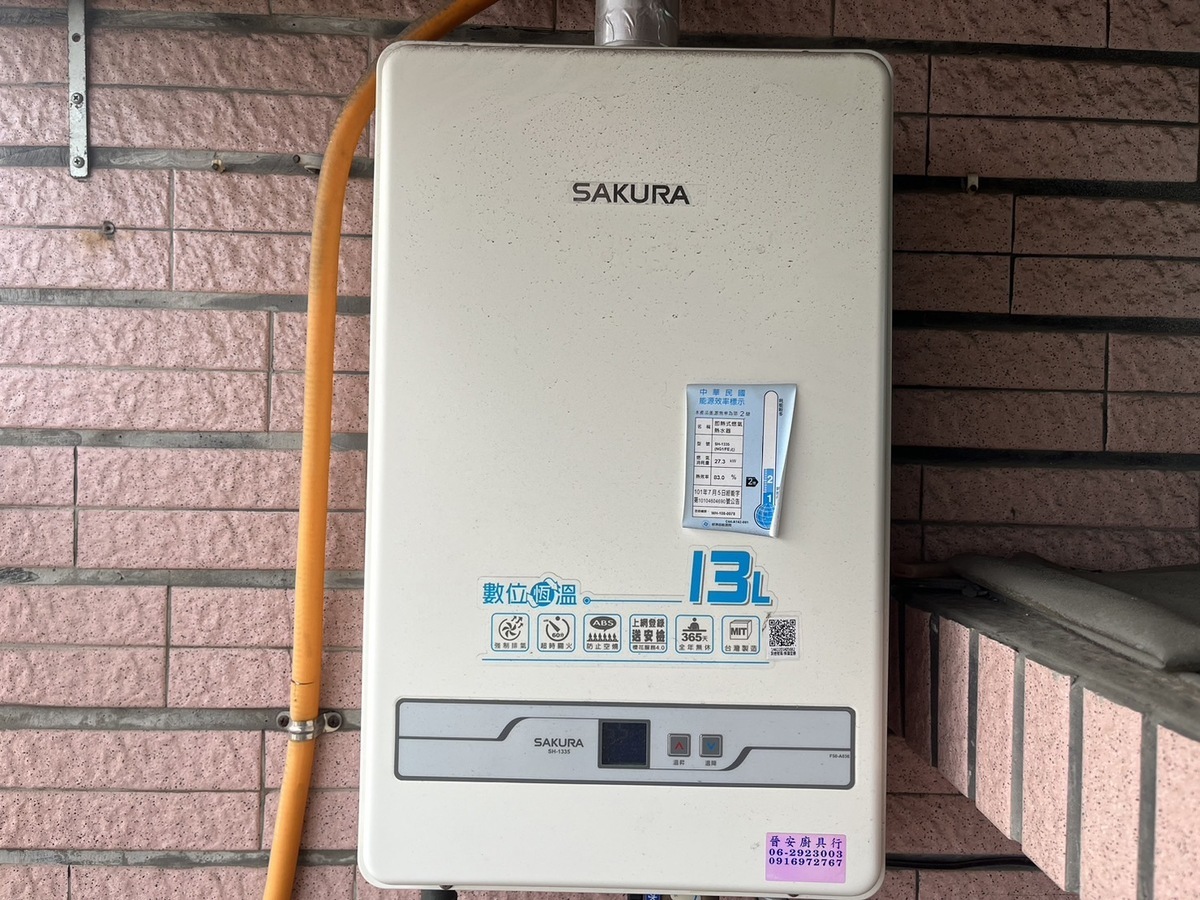 去年共發生23件一氧化碳中毒事故，其中22件是屋外式熱水器安裝在通風不良處導致。 圖：謝慈薇／攝