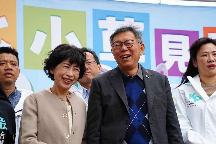 前民眾黨主席柯文哲和他的妻子陳佩琪(左)。 圖：翻攝自 陳佩琪臉書（資料照）