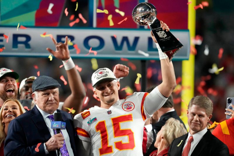 ▲堪薩斯酋長當家四分衛Patrick Mahomes 。（圖／美聯社／達志影像）