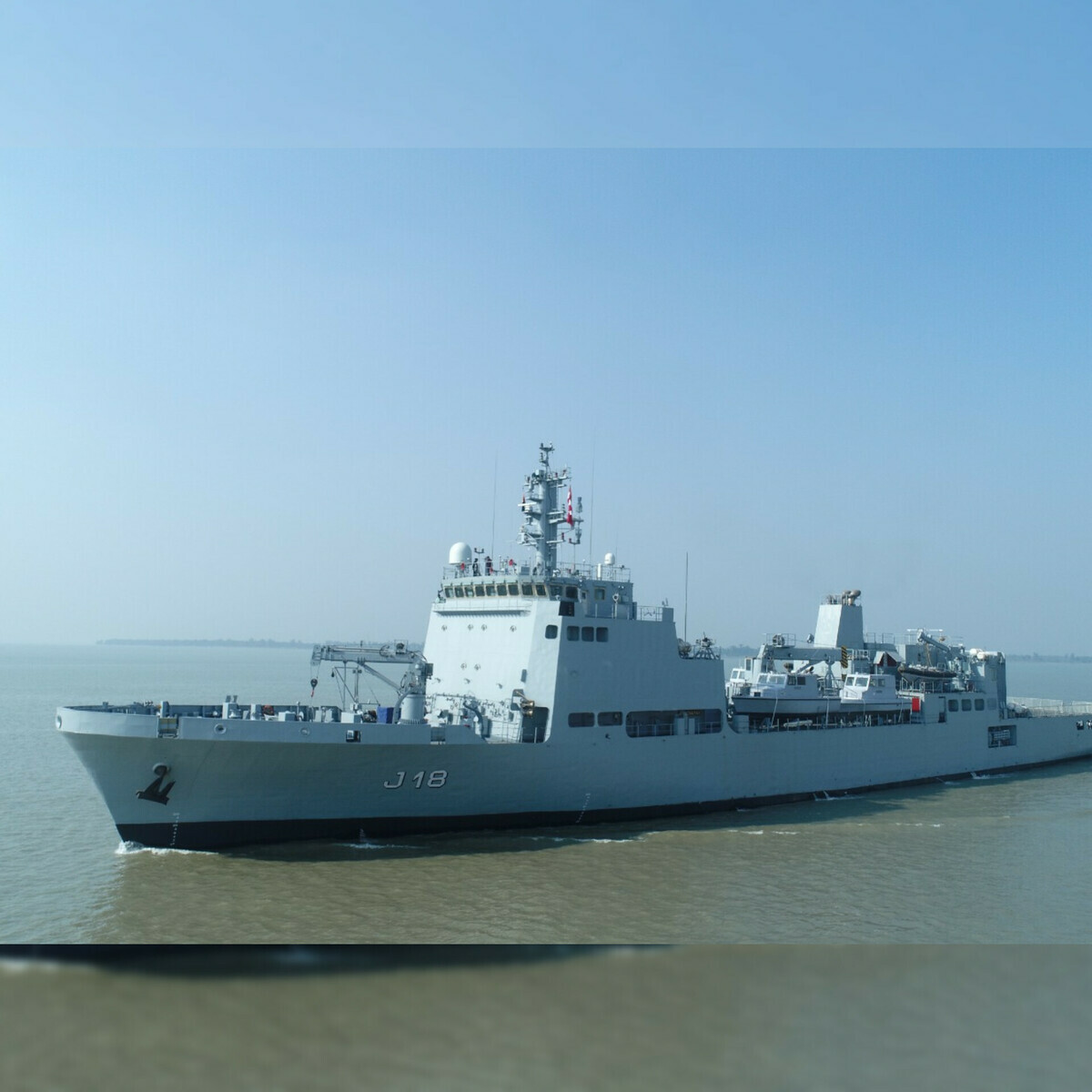 印度海軍第一艘大型測量船，桑哈雅克級海道測量船同名首艦「桑哈雅克號」（INS Sandhayak）於本月 3 日服役啟用。 圖：取自「X」@shorts_91