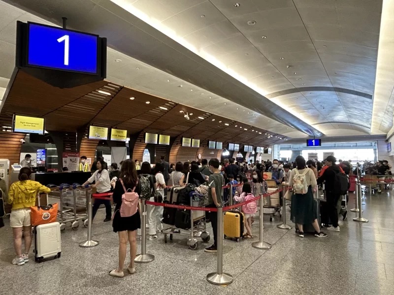 觀光署於2月7日宣布，請旅行業停止招攬前往中國大陸旅行團，並6月份後禁止出團。 圖：桃園機場公司/提供(資料照片)