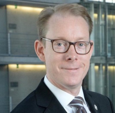 瑞典外長托比雅斯·比爾史壯姆 Tobias Billström。 圖 : 翻攝自 Tobias Billström X