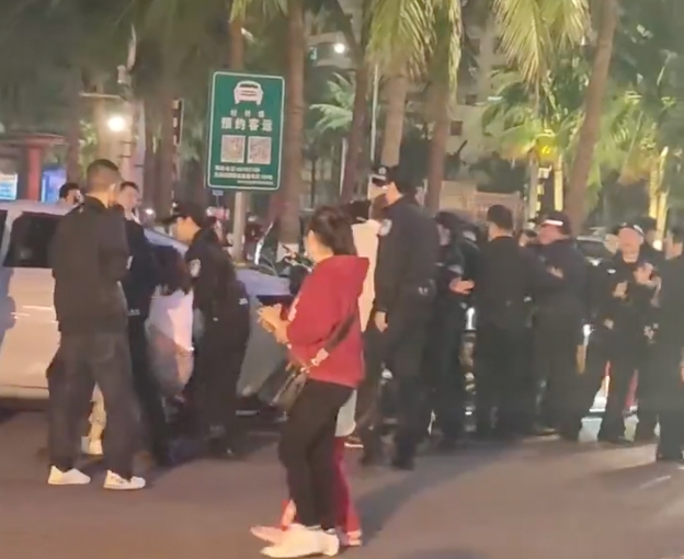 遊客抗議買不到票遭警方逮補。 圖：取自「X」@YesterdayBigcat