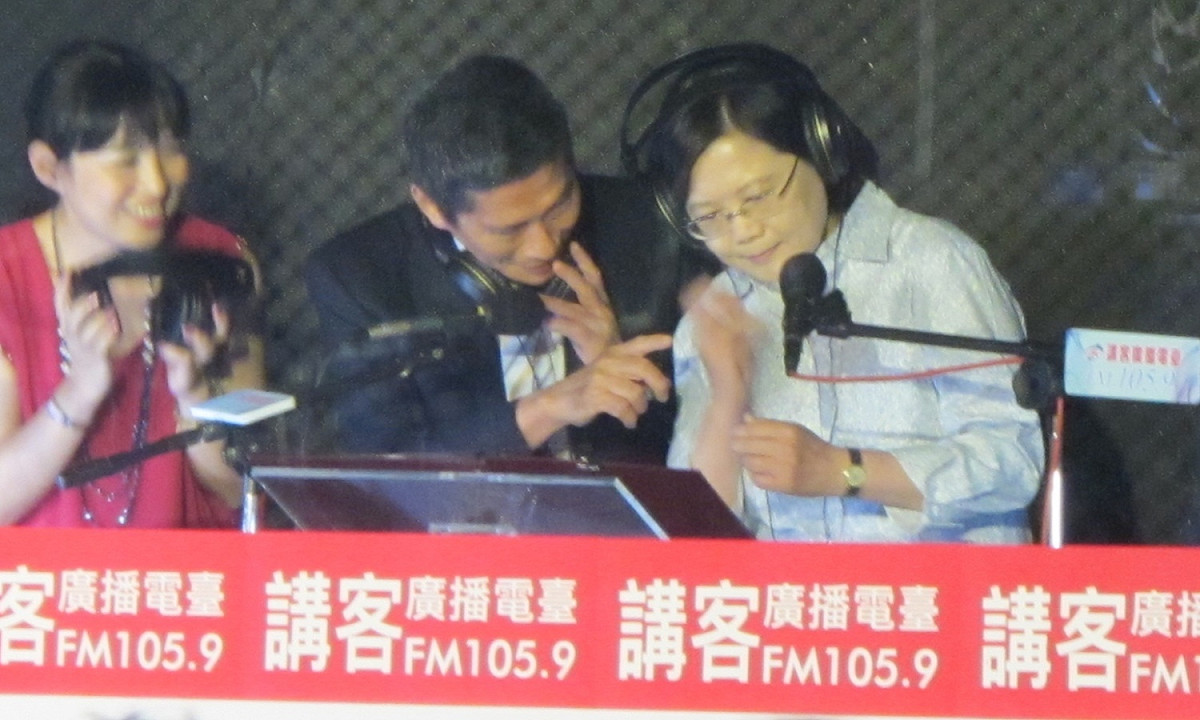 講客電台23日開播，總統蔡英文出席這場活動。 圖：林朝億/攝
