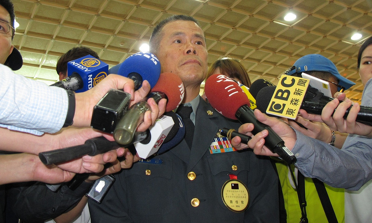 陸軍航空特戰指揮部中將指揮官何啟鎮27日證實阿帕契直升機28日將成軍。 圖：林朝億/攝