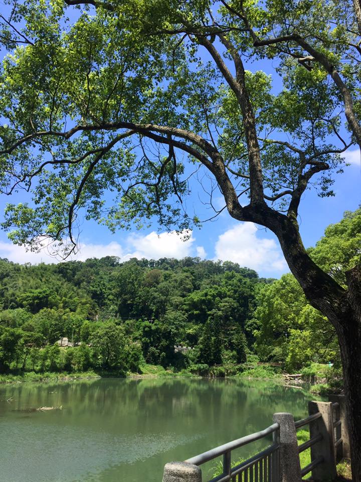 台中小路露營區位於雙翠湖峽灣之中，風景秀麗 圖：小路露營區提供