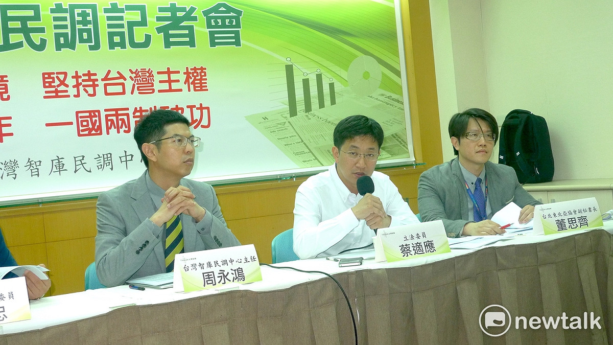 蔡適應30日表示，中國政府在香港的「一國兩制」承諾與統治是「失敗」的。 圖：汪少凡／攝