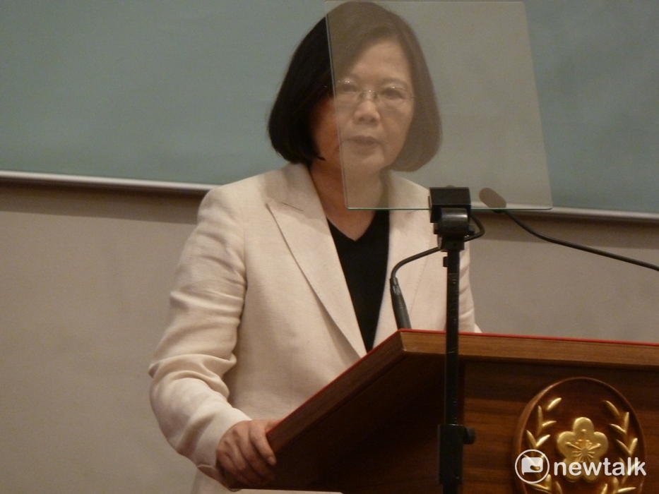 蔡英文總統下午2點親自召開記者會。 圖：謝莉慧/攝