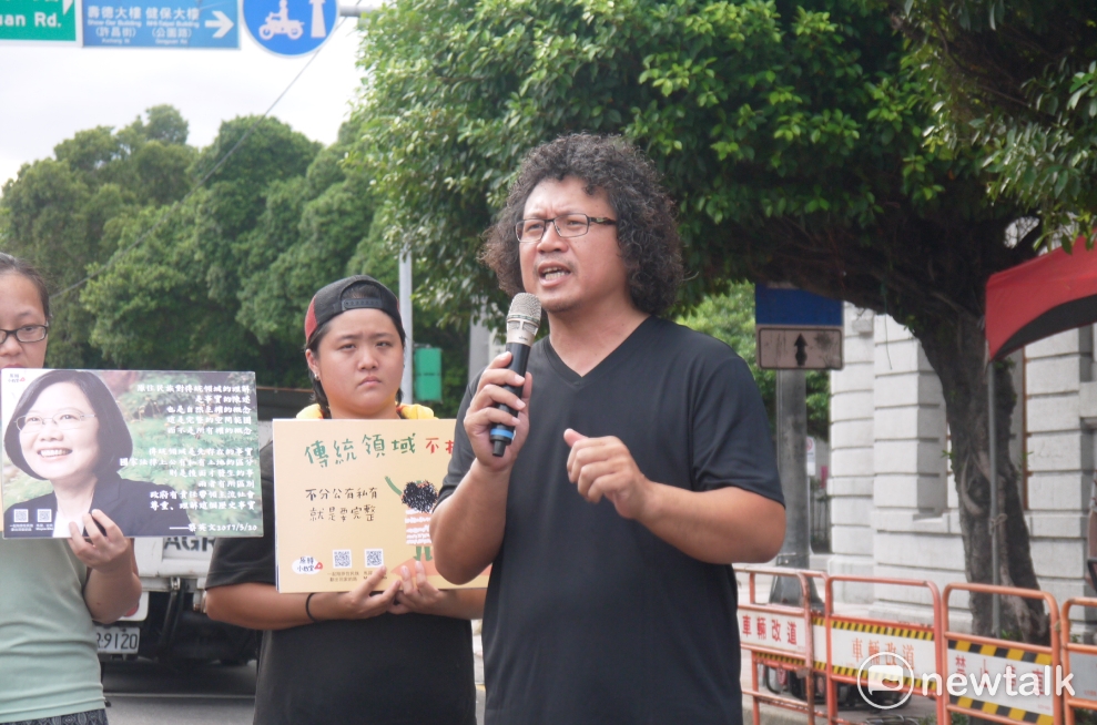 馬躍指出，6月30日總統府召開的原轉會議完全沒有提到傳統領域的事情。 圖：鍾孟軒/攝