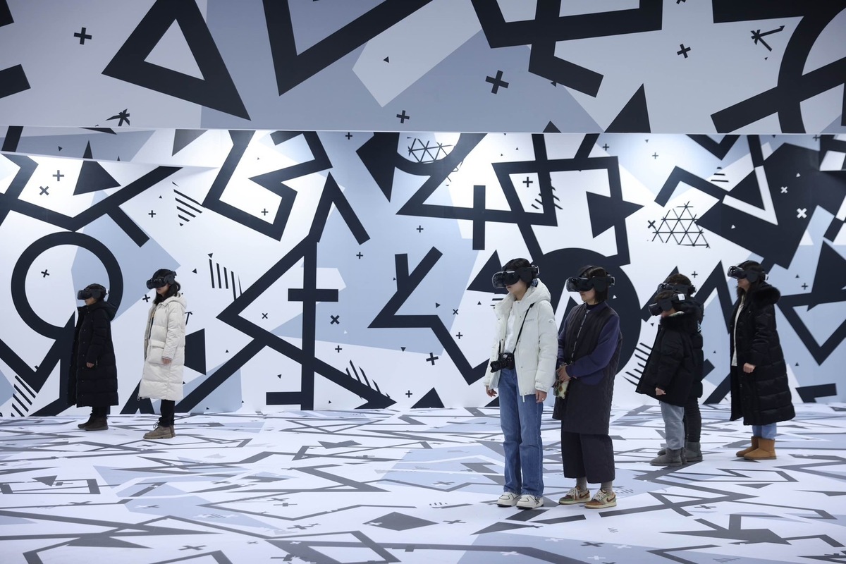 胡夫地平線-金字塔沉浸式探索體驗展北京站現場照 圖：HTC/提供