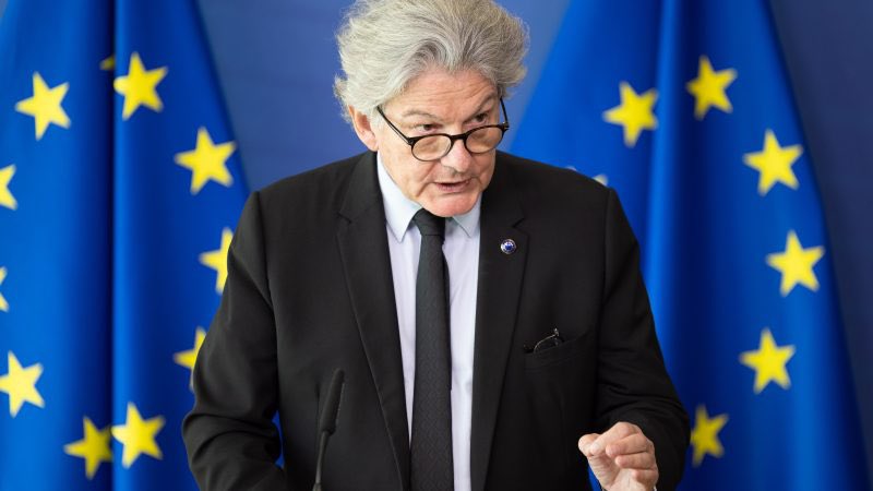 歐盟內部市場事務執行委員布樂東(Thierry Breton)在社群平台X上證實，歐盟已對TikTok發動調查。 圖：翻攝自Thierry Breton 社群平台X