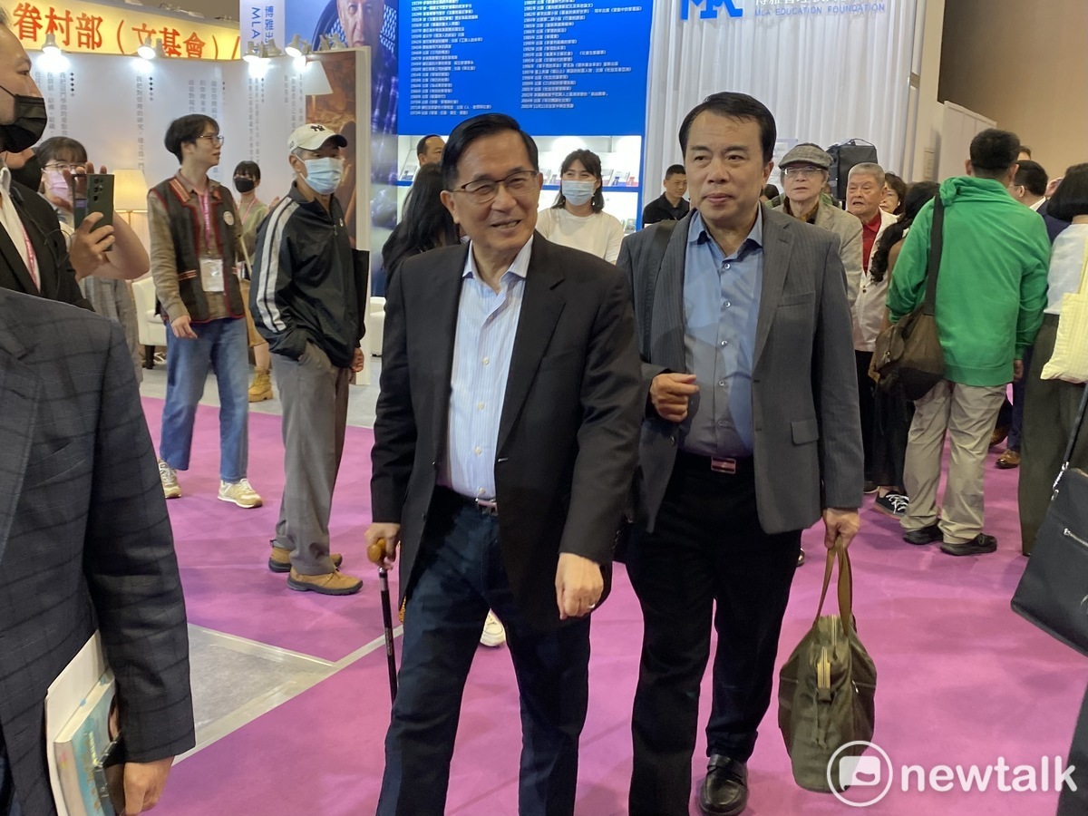 前總統陳水扁出席台北國際書展藍沙龍《陳水扁總統訪談錄》。 圖：周煊惠 / 攝（資料照）