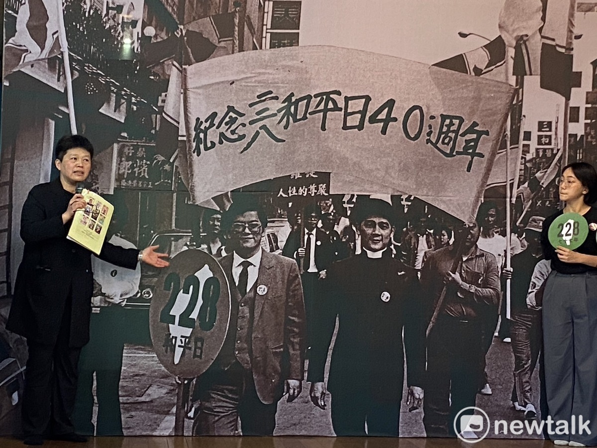 鄭南榕基金會．紀念館執行長劉璐娜表示，台灣正在一個非常關鍵的位置，轉型正義工程絕對不是只在228才做，希望全民能在24日站出來參加遊行。 圖：林昀真/攝