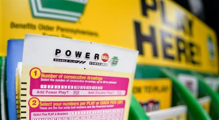 美國強力球 ( Powerball )彩券。 圖 : 翻攝自翻攝自推特 The Hill @thehill.jpg