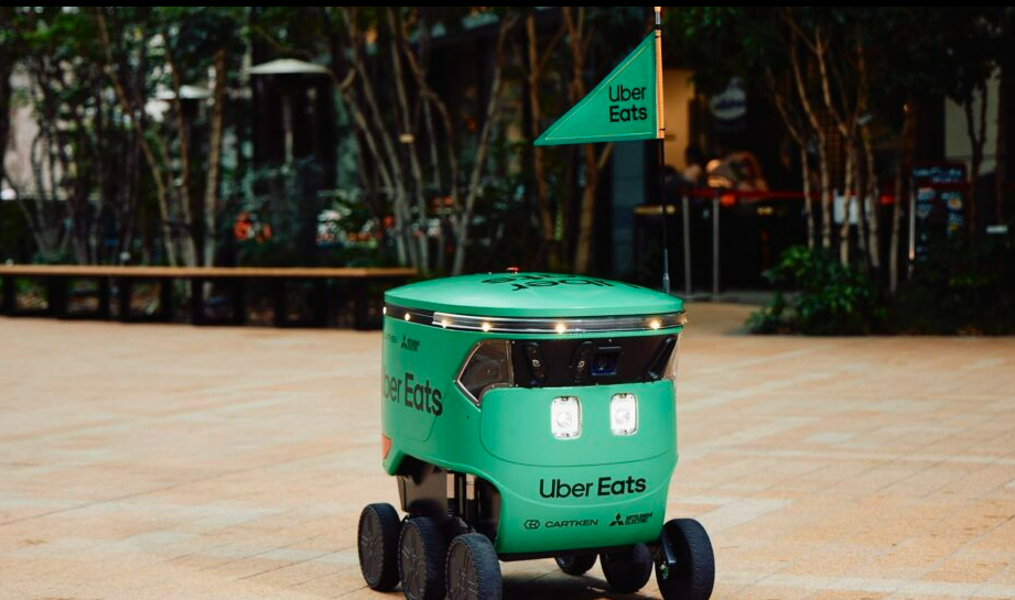日本Uber Eats，將於3月在東京市中心的部分地區開始提供機器人外送服務。 圖：翻攝自日本Uber Eats 官網