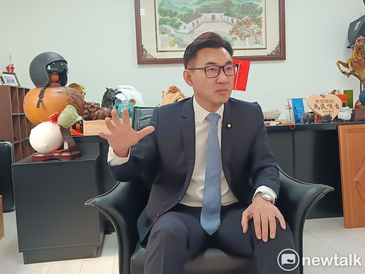 江啟臣說：「我是台中選出來的立委，台中是我的故鄉，如果有人問我最愛的地方是哪裡？那一定是台中。」 圖：唐復年/攝