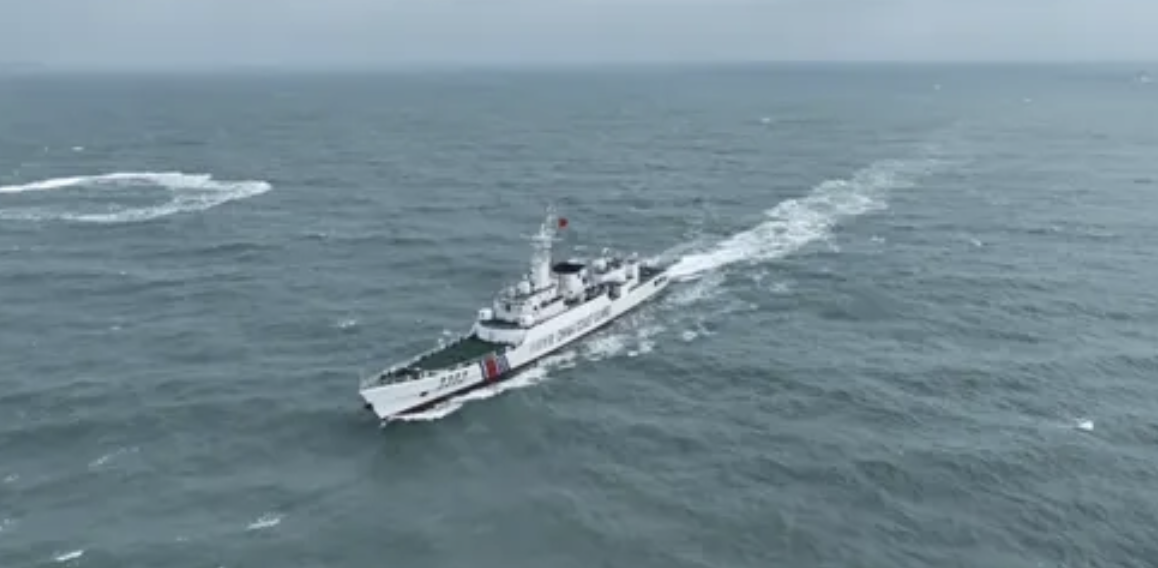圖為中國海警 2202 艦。 圖 : 翻攝自中國海警