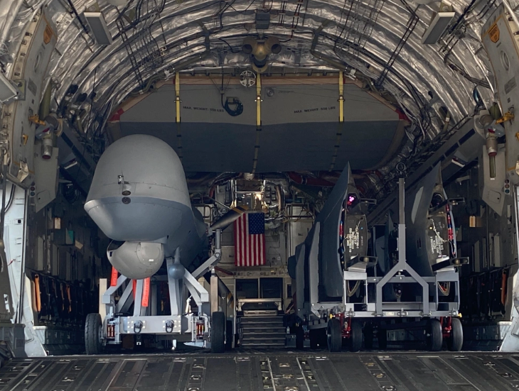 美國空軍的 C-17A 大型軍用運輸機同樣限制參觀。 圖：翻攝自航空視界