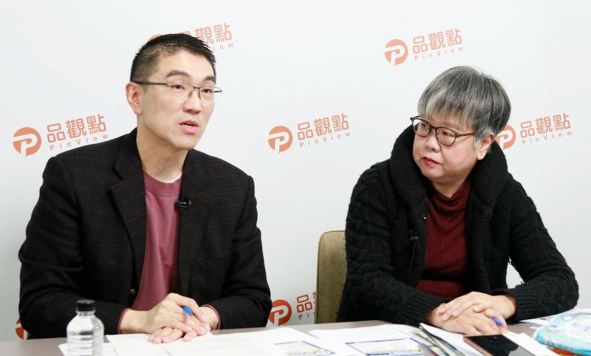 基隆市長謝國樑接受黃光芹專訪。 圖：《觀點芹爆戰》/提供