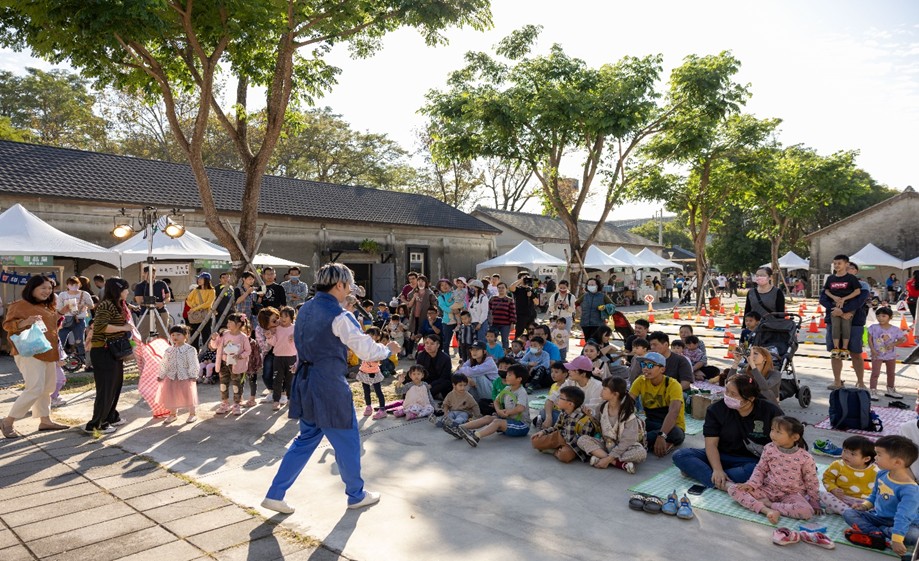 園區舉辦｢玩轉騎旗童樂會」行銷活動。 圖：高雄市都發局/提供