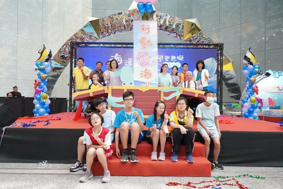 小朋友開心參加海洋教育活動。 圖：海洋委員會/提供