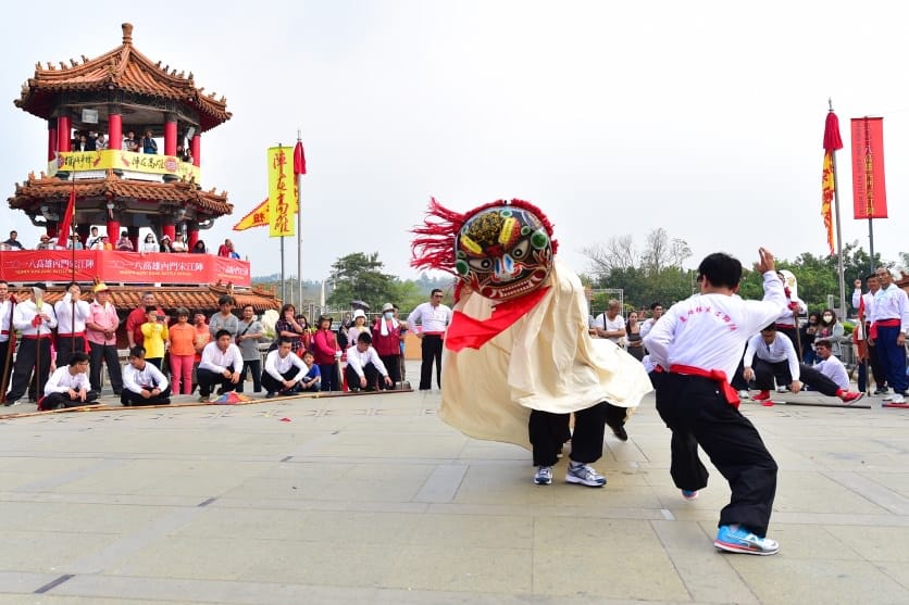 多次代表臺灣出國表演的夏梅林宋江獅陣。 圖：高雄市觀光局/提供