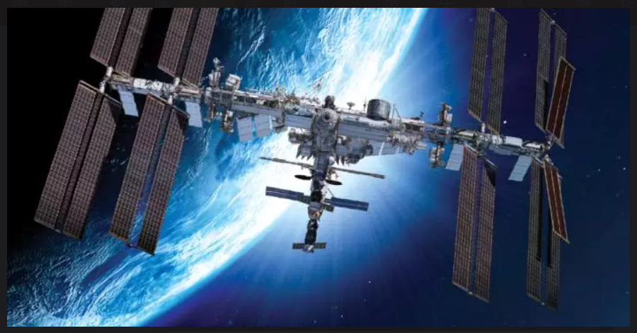 環繞地球運行科學重鎮--國際太空站。 圖：截取NASA官網(資料照)