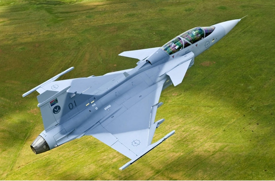 瑞典紳寶鷹獅戰鬥機。 圖 : 翻攝自新浪軍事