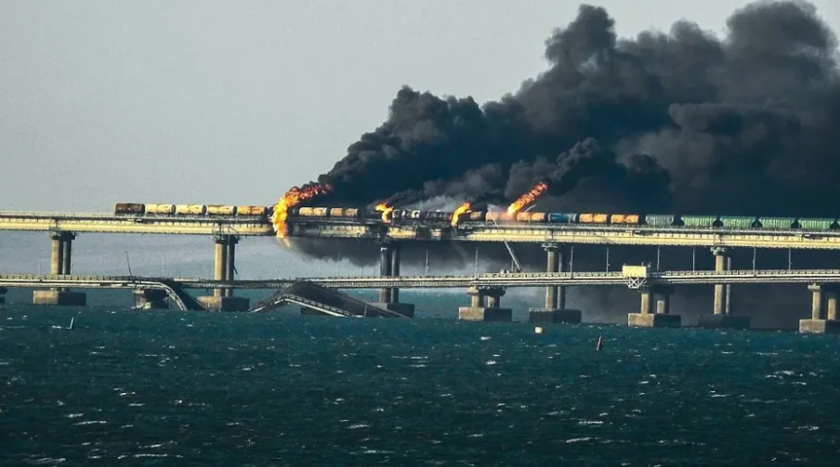 自烏俄衝突爆發後，烏克蘭就經常對克里米亞地區和克里米亞大橋發動襲擊。(資料照片) 圖：翻攝自視覺中國