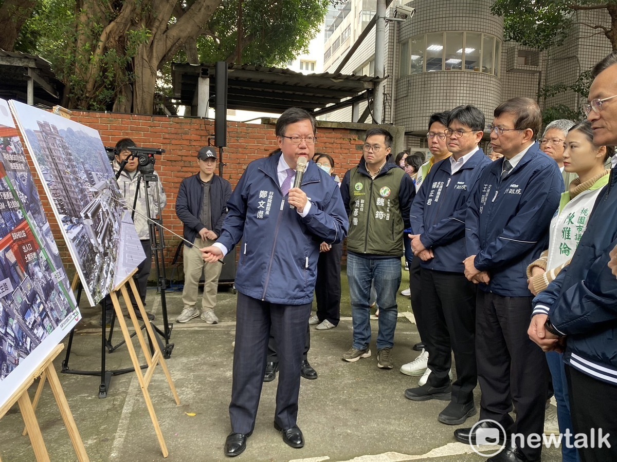 鄭文燦強調，建設不分藍綠，是全民共享，希望不分中央、地方，齊心合作讓建設早日完成。 圖：林昀真/攝
