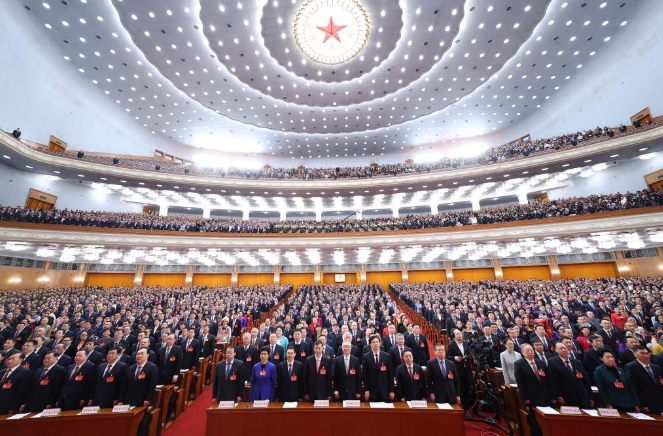 中國兩會本週在北京隆重登場，網路上一片歌舞昇平，歌功頌德。 圖 : 翻攝自新華網